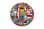 Sphere made of countries flags Area and Development Studies Profiles Button