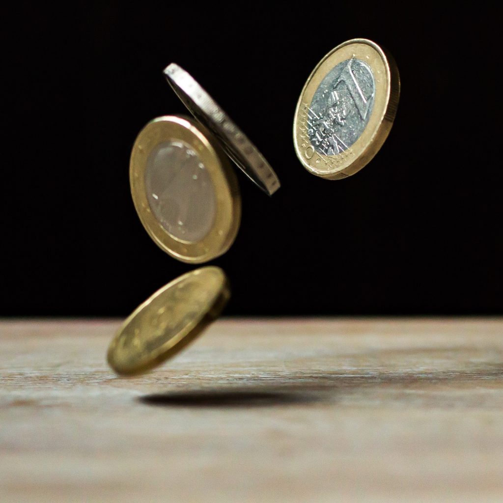 Pound Coins with Link to Student Funding Page