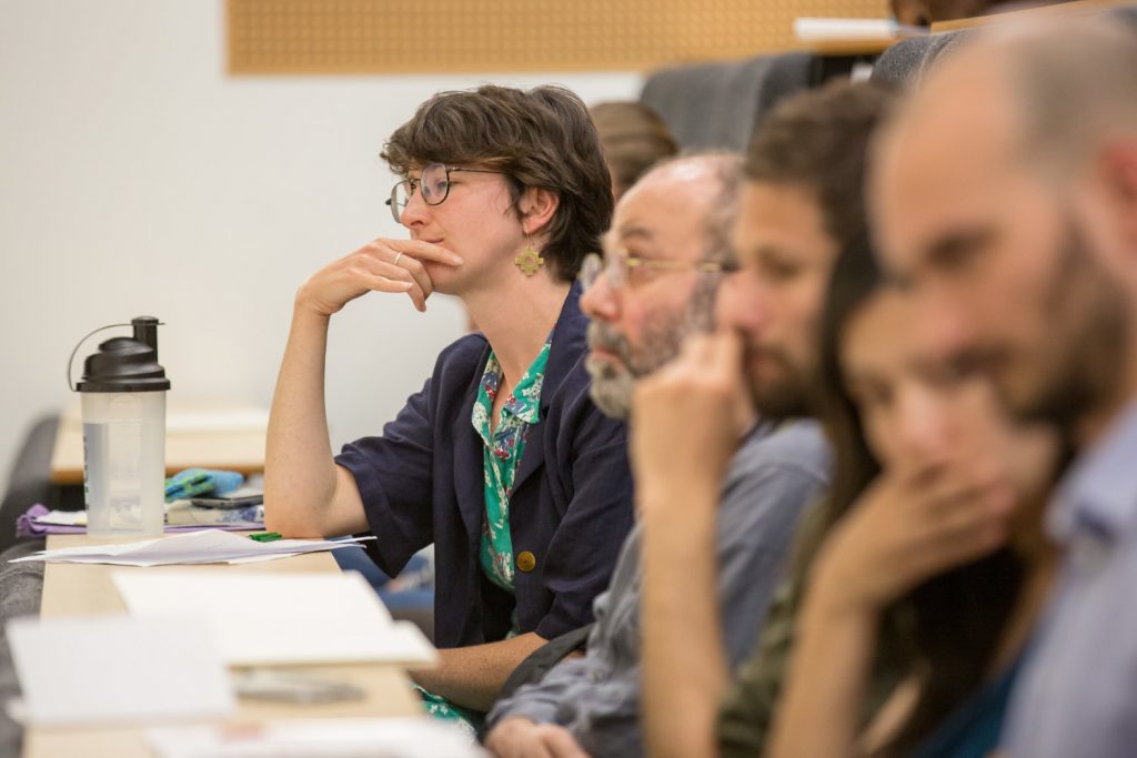 Attendees at a standing seminar in critical theory